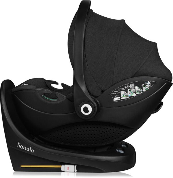 Autokreslini.lv | Moxie i-Size autokrēsliņš 40-87cm krāsa Black Carbon + rotējoša Isofix bāze bilde #9