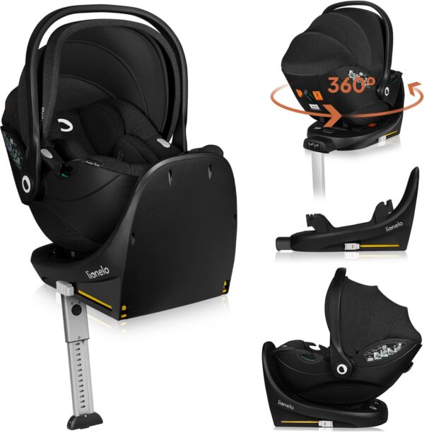 Autokreslini.lv | Moxie i-Size autokrēsliņš 40-87cm krāsa Black Carbon + rotējoša Isofix bāze bilde #1