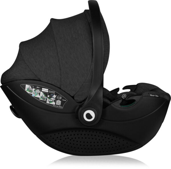 Autokreslini.lv | Moxie i-Size autokrēsliņš 40-87cm krāsa Black Carbon + rotējoša Isofix bāze bilde #15