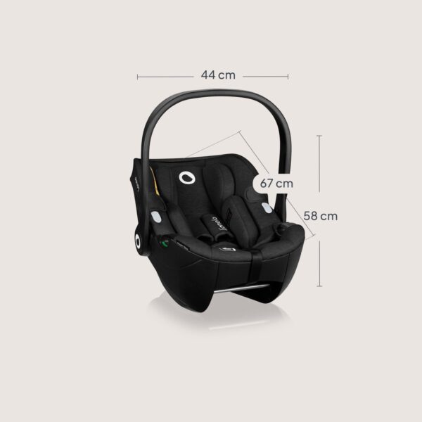 Autokreslini.lv | Moxie i-Size autokrēsliņš 40-87cm krāsa Black Carbon + rotējoša Isofix bāze bilde #25