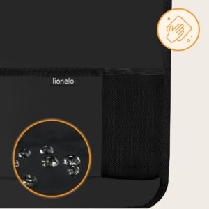 Lionelo Seat Organizer krēsla aizsargs ar mantu un planšetes kabatām krāsa Black