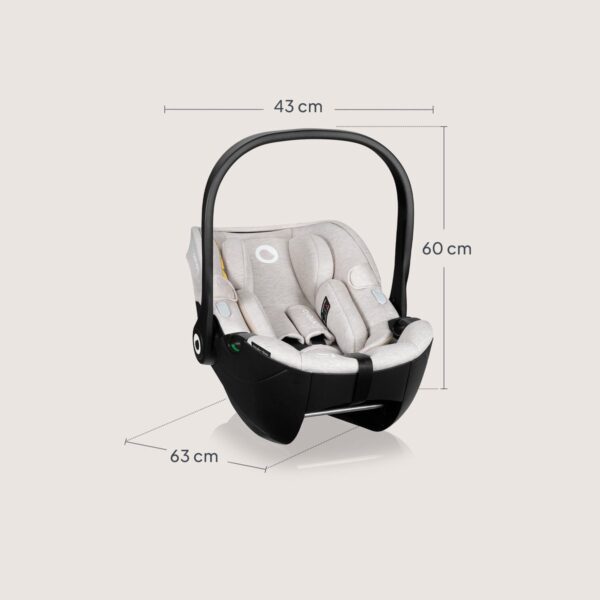 Autokreslini.lv | Moxie i-Size autokrēsliņš 40-87cm krāsa Beige Sand + rotējoša Isofix bāze bilde #33