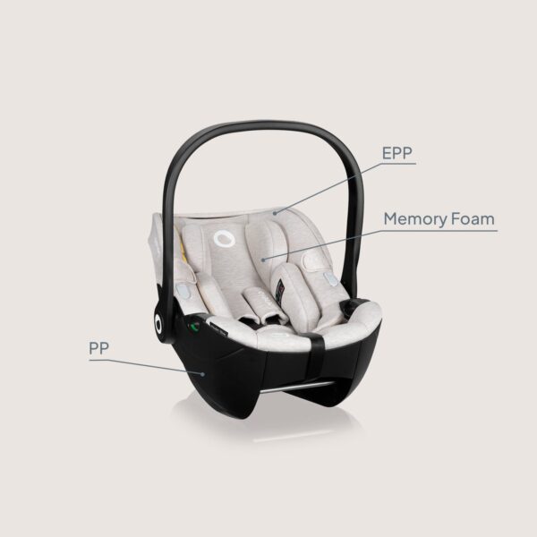 Autokreslini.lv | Moxie i-Size autokrēsliņš 40-87cm krāsa Beige Sand + rotējoša Isofix bāze bilde #35