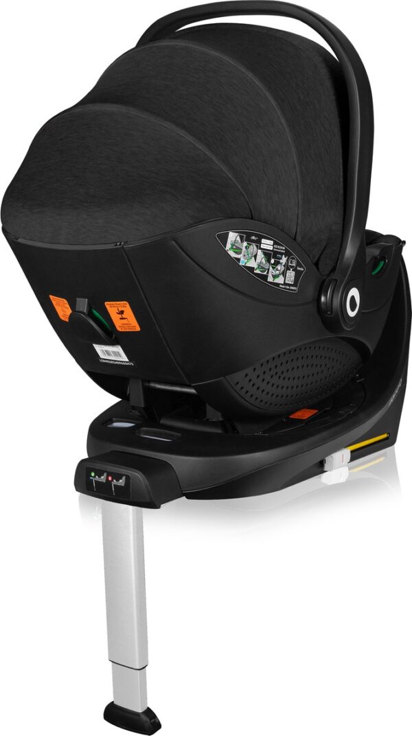 Autokreslini.lv | Moxie i-Size autokrēsliņš 40-87cm krāsa Black Carbon + rotējoša Isofix bāze bilde #7