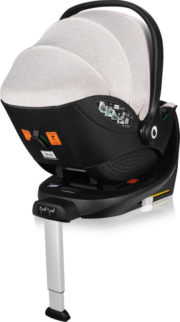 Autokreslini.lv | Moxie i-Size autokrēsliņš 40-87cm krāsa Beige Sand + rotējoša Isofix bāze bilde #11