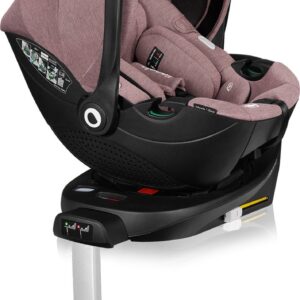 Lionelo Moxie i-Size autokrēsliņš 40-87cm krāsa Pink Mauve + rotējoša Isofix bāze