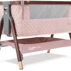 Tutti Bambini Cozee Luxe mazuļu gultiņa krāsa Walnut/Blush