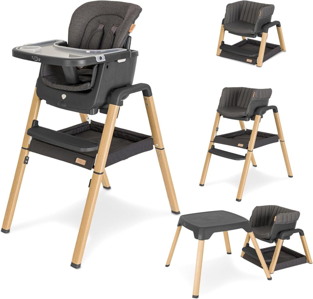 Tutti Bambini NOVA bērnu barošanas krēsls 7in1 krāsa Grey/Oak