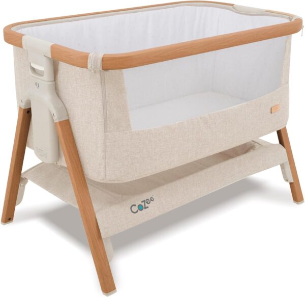 Autokreslini.lv | CoZee BEDSIDE mazuļu gultiņa krāsa WALNUT/ECRU bilde #1