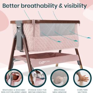 Tutti Bambini Cozee Luxe mazuļu gultiņa krāsa Walnut/Blush