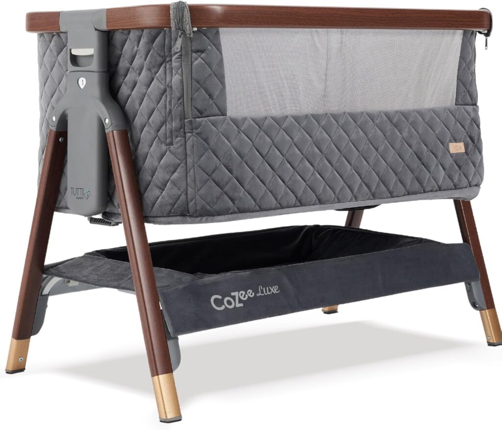 Tutti Bambini Cozee Luxe mazuļu gultiņa krāsa Walnut/Slate
