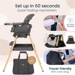 Tutti Bambini NOVA bērnu barošanas krēsls 7in1 krāsa Grey/Oak