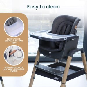 Tutti Bambini NOVA bērnu barošanas krēsls 7in1 krāsa Grey/Oak