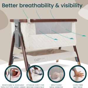 Tutti Bambini Cozee Luxe mazuļu gultiņa krāsa Walnut/Cream