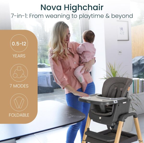 Autokreslini.lv | Nova barošanas krēsls 7in1 krāsa Grey/Oak bilde #7