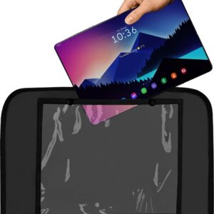 Lionelo Seat Organizer krēsla aizsargs ar mantu un planšetes kabatām krāsa Black
