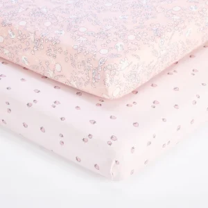 Tutti Bambini CoZee kokvilnas palagi ar gumiju 2 gab. krāsa Tiny Tails