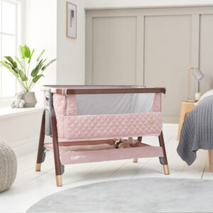 Tutti Bambini Cozee Luxe mazuļu gultiņa krāsa Walnut/Blush
