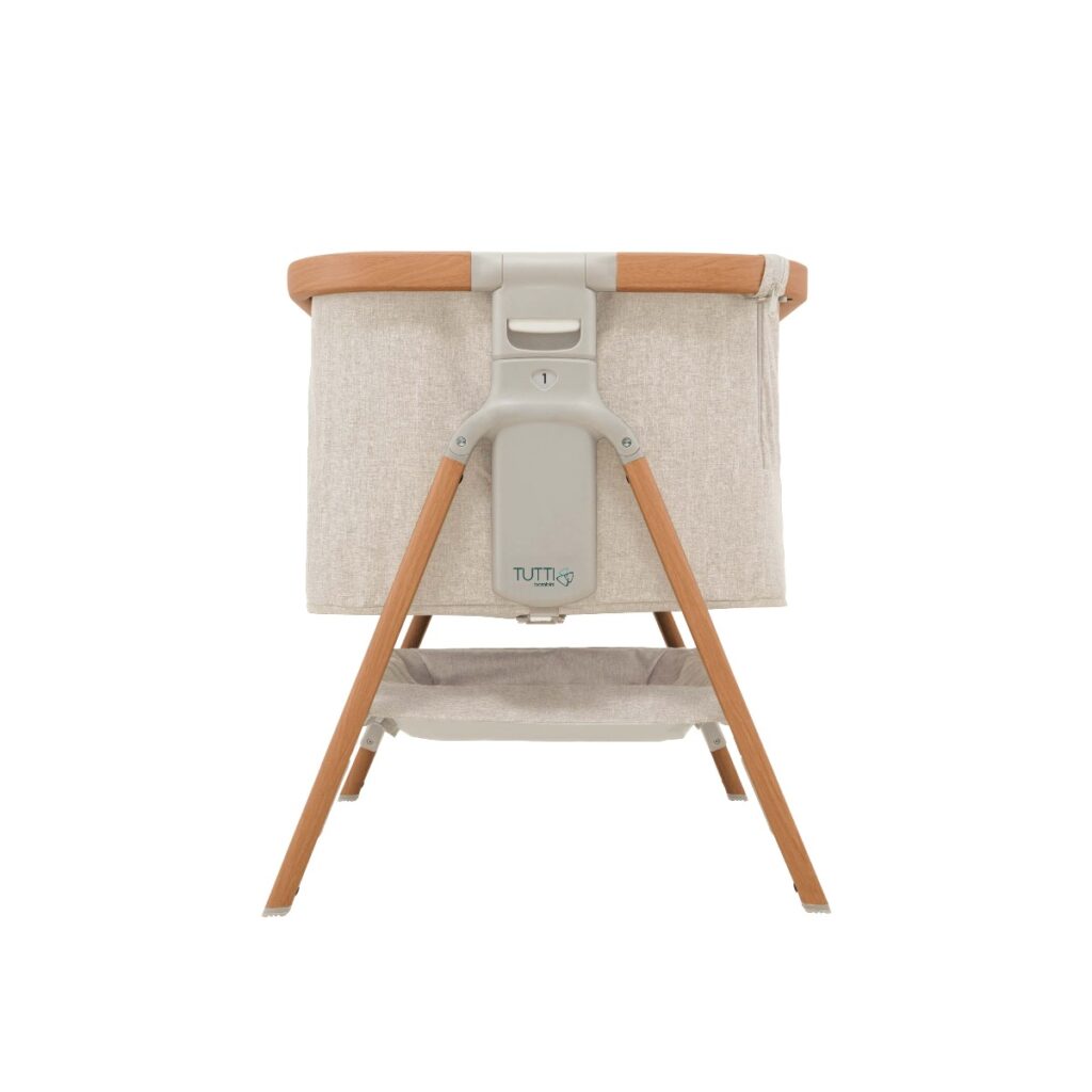 Tutti Bambini CoZee BEDSIDE mazuļu gultiņa krāsa WALNUT/ECRU