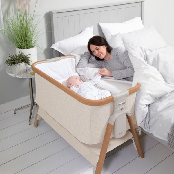 Autokreslini.lv | CoZee BEDSIDE mazuļu gultiņa krāsa WALNUT/ECRU bilde #7
