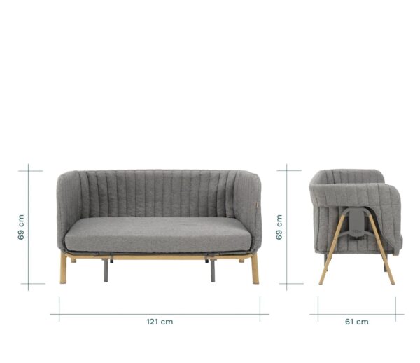 Autokreslini.lv | Cozee XL Junior gultiņa krāsa Oak/Charcoal bilde #7