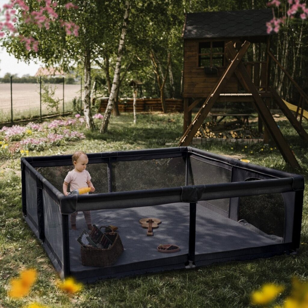Kidwell FANKO XXL rotaļu manēža 202x182cm krāsa Black