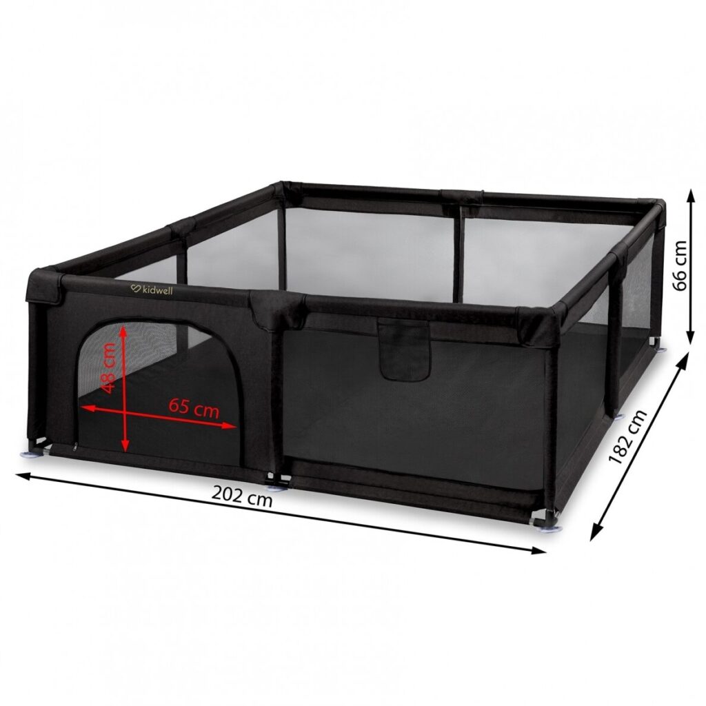 Kidwell FANKO XXL rotaļu manēža 202x182cm krāsa Black