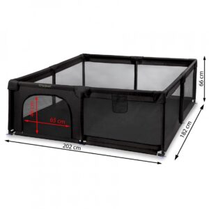 Kidwell FANKO XXL rotaļu manēža 202x182cm krāsa Black