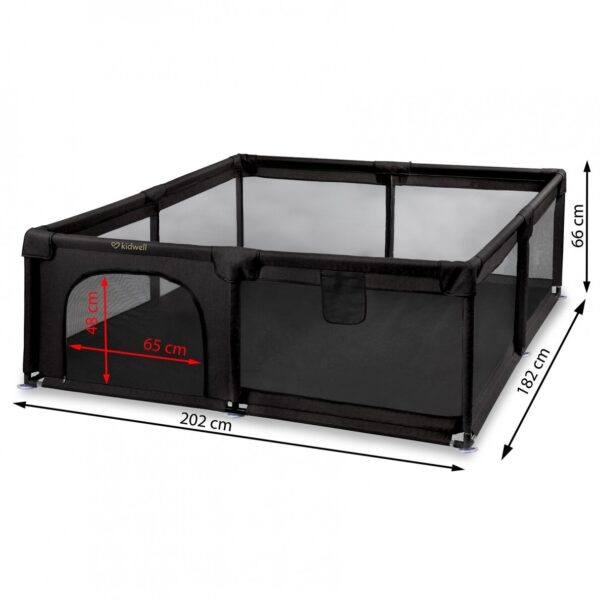 Autokreslini.lv | FANKO XXL rotaļu manēža 202x182cm krāsa Black bilde #15