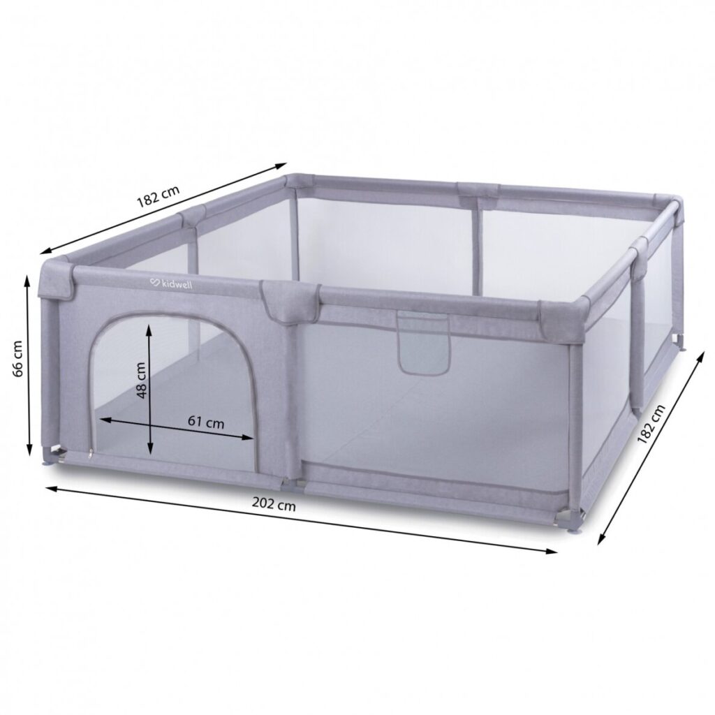 Kidwell FANKO XXL rotaļu manēža 202x182cm krāsa Grey