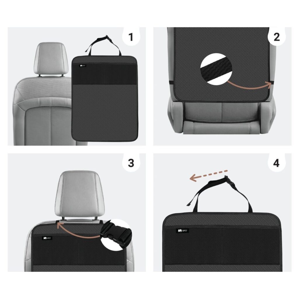 Sipo Car Seat Kick Mat automašīnas krēsla aizsargs