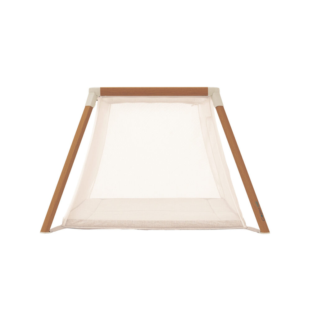 Tutti Bambini Cozee Go ceļojumu gultiņa krāsa Scandinavian Walnut/Ecru