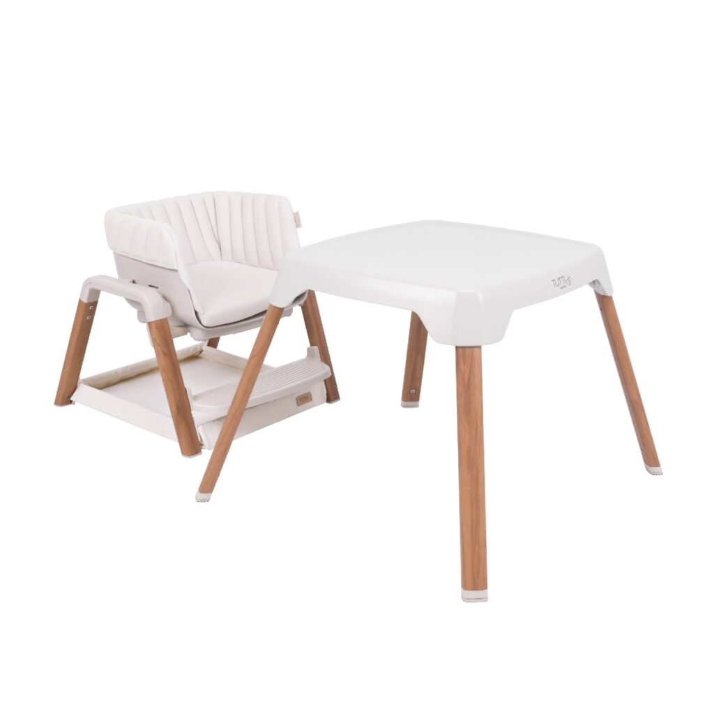 Tutti Bambini NOVA bērnu barošanas krēsls 7in1 krāsa Ecru/Scandinavian Walnut