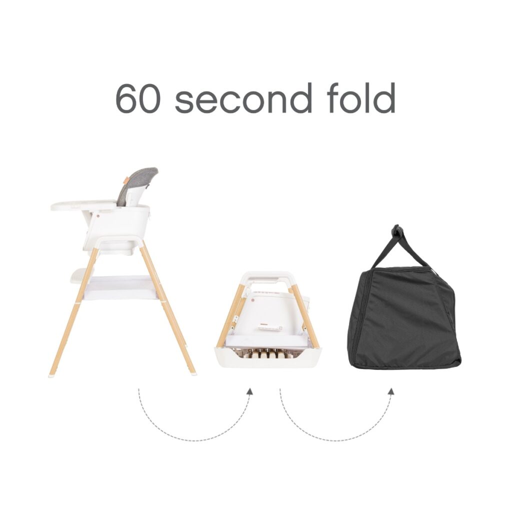 Tutti Bambini NOVA bērnu barošanas krēsls 7in1 krāsa White/Oak
