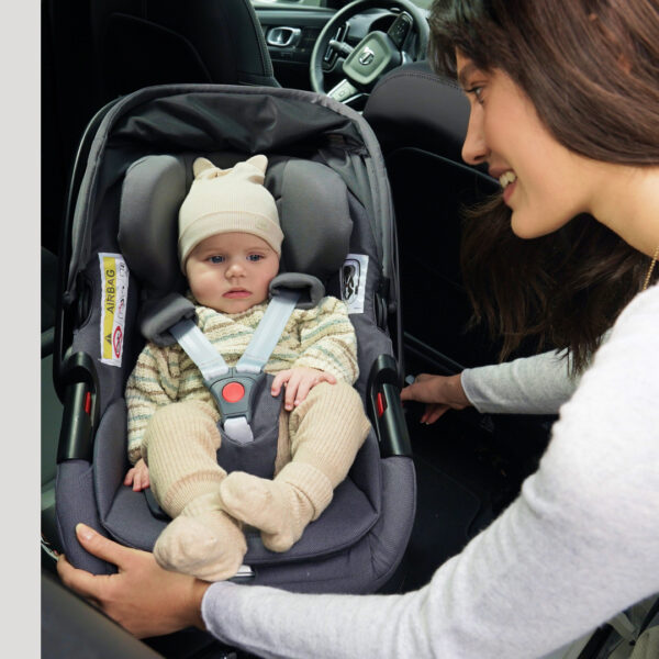 Autokreslini.lv | Darwin Infant 40-75cm Recline autokrēsliņš mazuļiem ar regulējamu slīpumu krāsa Canyon Grey bilde #27