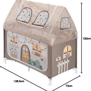 CAM TRAVEL COT PLAYHOUSE ceļojumu gultiņa, rotaļu manēža