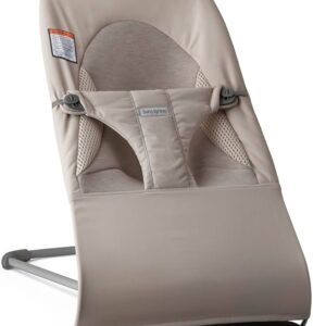 BabyBjorn Babysitter Balance Soft šūpuļkrēsls mazuļiem krāsa Sand Grey, Woven Jersey, Tri-Fabric