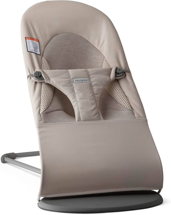 Autokreslini.lv | Babysitter Balance Soft šūpuļkrēsls mazuļiem krāsa Sand Grey, Woven Jersey, Tri-Fabric bilde #1