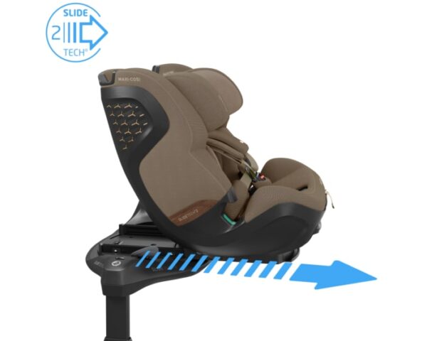 Autokreslini.lv | Pearl XL Slide PRO sēžamā daļa 40-150cm krāsa Authentic Truffle + FamilyFix Slide Pro Isofix bāze bilde #13
