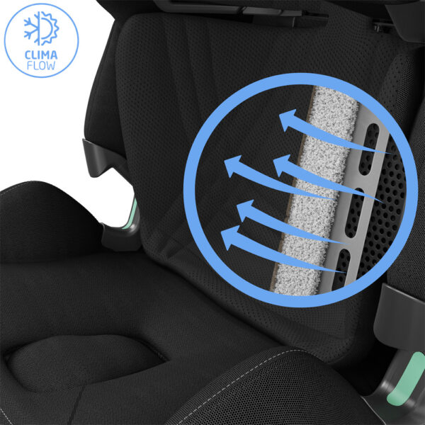 Autokreslini.lv | Pearl XL Slide PRO sēžamā daļa 40-150cm krāsa Authentic Black +FamilyFix Slide Pro Isofix bāze bilde #15