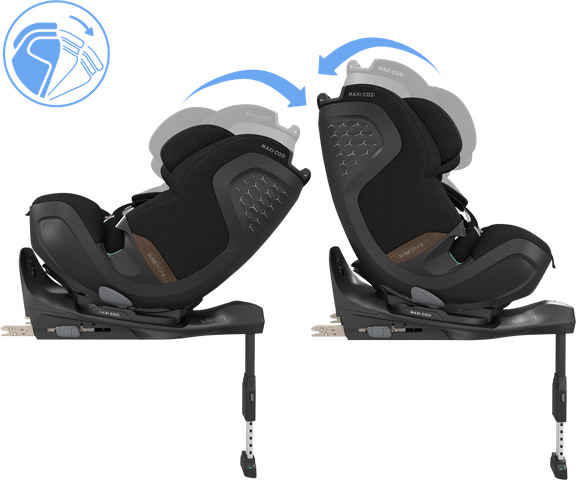 Autokreslini.lv | Pearl XL Slide PRO sēžamā daļa 40-150cm krāsa Authentic Black +FamilyFix Slide Pro Isofix bāze bilde #17
