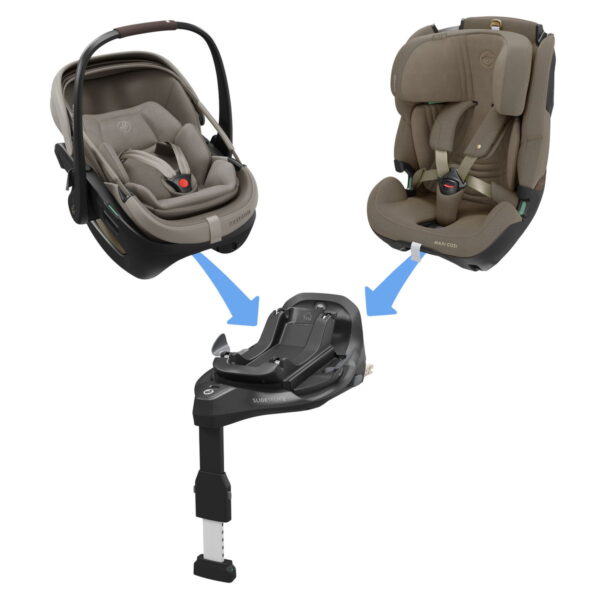 Autokreslini.lv | Pearl XL Slide PRO sēžamā daļa 40-150cm krāsa Authentic Truffle + FamilyFix Slide Pro Isofix bāze bilde #49