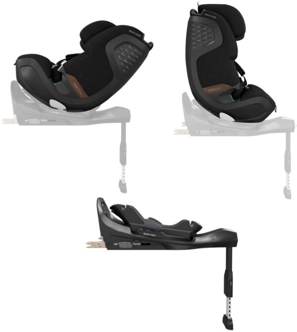 Autokreslini.lv | Pearl XL Slide PRO sēžamā daļa 40-150cm krāsa Authentic Black +FamilyFix Slide Pro Isofix bāze bilde #1