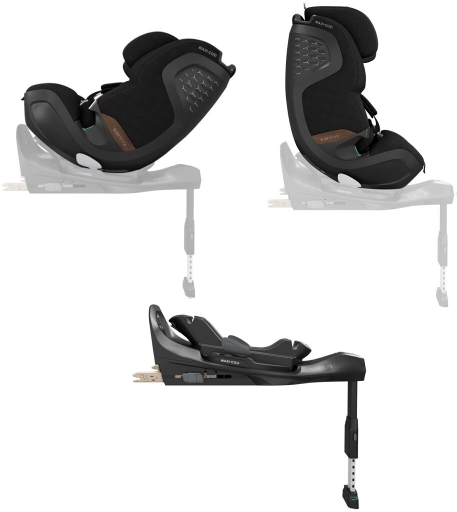 Maxi Cosi Pearl XL Slide PRO sēžamā daļa 40-150cm krāsa Authentic Black +FamilyFix Slide Pro Isofix bāze