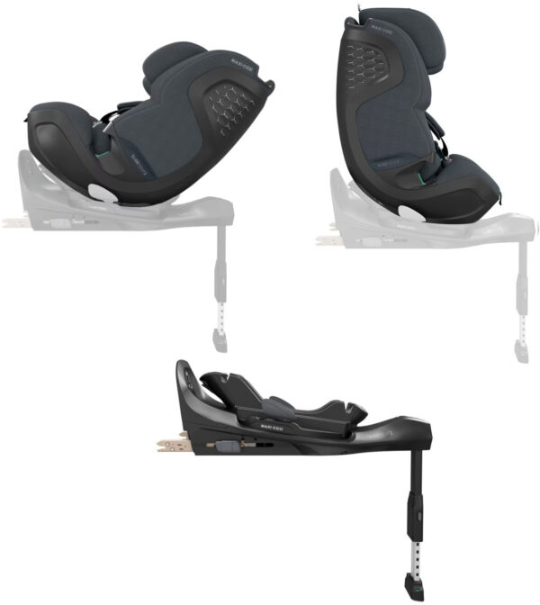 Autokreslini.lv | Pearl XL Slide PRO sēžamā daļa 40-150cm krāsa Authentic Graphite +FamilyFix Slide Pro Isofix bāze bilde #1