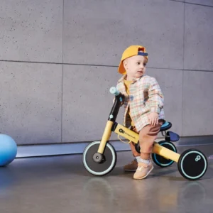 Kinderkraft 4Trike salokāms skrejritenis 3in1 bērniem no 1-5gadiem krāsa Sunflower Yellow