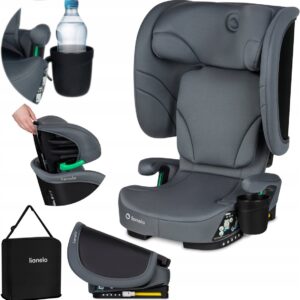 Lionelo ORIN I-Size salokāms autokrēsliņš bērniem 100-150cm krāsa Grey Graphite