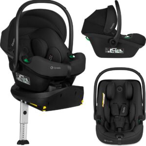 Lionelo Astrid i-Size autokrēsliņš mazuļiem 40-87cm krāsa Black Onyx + Astrid Plus rotējoša Isofix bāze