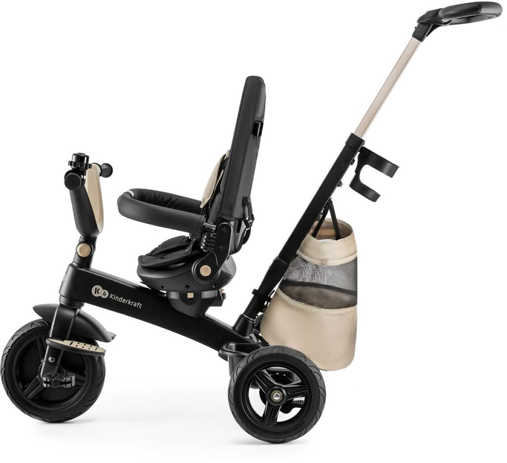 Kinderkraft Easytwist stumjamais trīsritenis bērniem 5in1 krāsa Beige