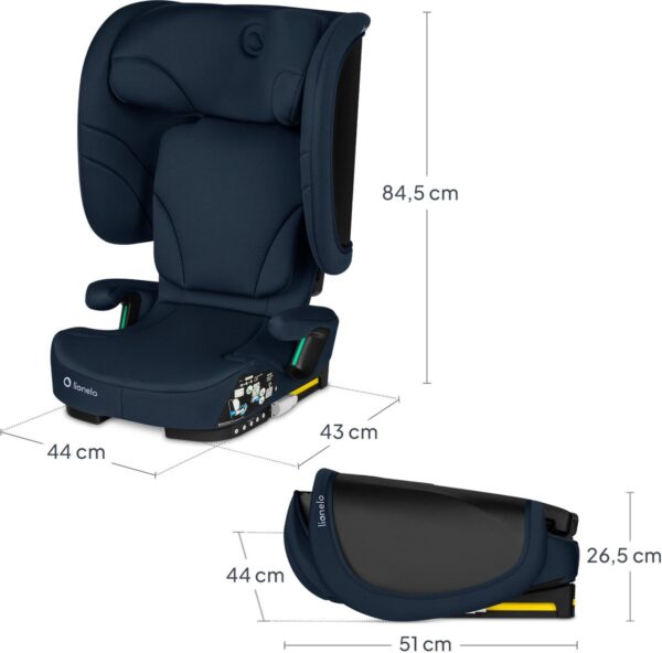 Autokreslini.lv | Orin I-Size salokāms autokrēsliņš 100-150cm krāsa Blue Navy bilde #21